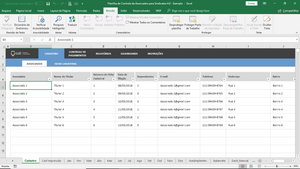 Planilha de Controle de Associados para Sindicatos em Excel 4.0