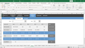 Planilha de Gestão de Portfolio de Investimentos em Excel 4.0